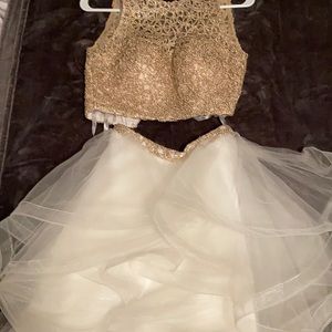 2 piece formal dress